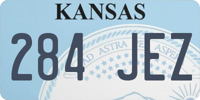 KS license plate 284JEZ