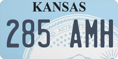 KS license plate 285AMH