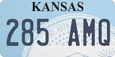 KS license plate 285AMQ
