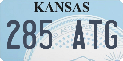 KS license plate 285ATG