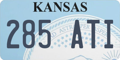 KS license plate 285ATI
