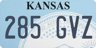 KS license plate 285GVZ