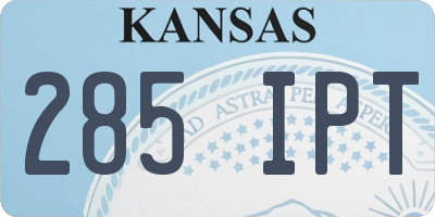 KS license plate 285IPT