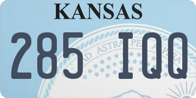 KS license plate 285IQQ