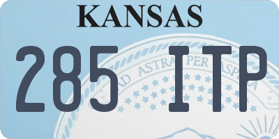KS license plate 285ITP