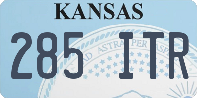 KS license plate 285ITR