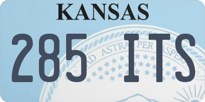 KS license plate 285ITS