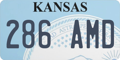 KS license plate 286AMD