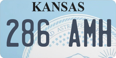 KS license plate 286AMH