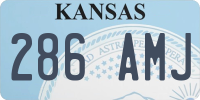 KS license plate 286AMJ