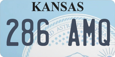 KS license plate 286AMQ