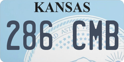 KS license plate 286CMB