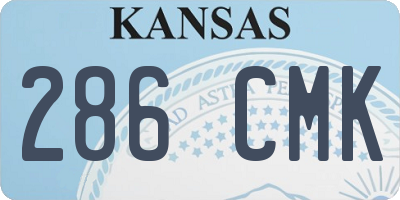 KS license plate 286CMK
