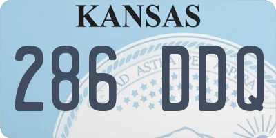 KS license plate 286DDQ