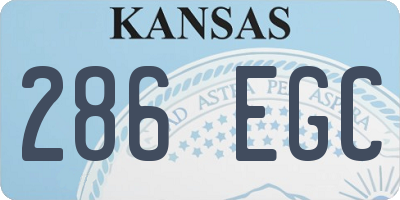 KS license plate 286EGC