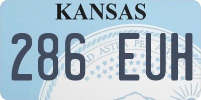KS license plate 286EUH
