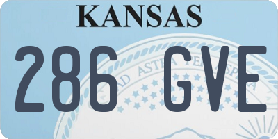 KS license plate 286GVE