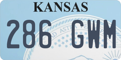 KS license plate 286GWM