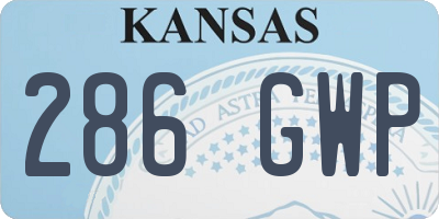 KS license plate 286GWP