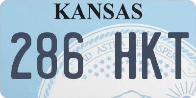 KS license plate 286HKT