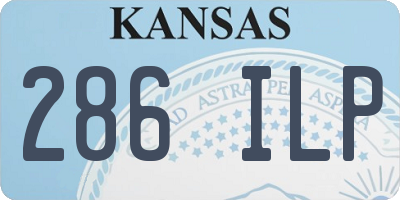 KS license plate 286ILP