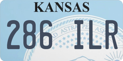 KS license plate 286ILR