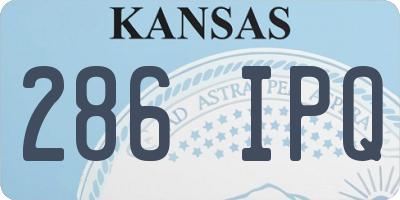 KS license plate 286IPQ