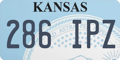 KS license plate 286IPZ
