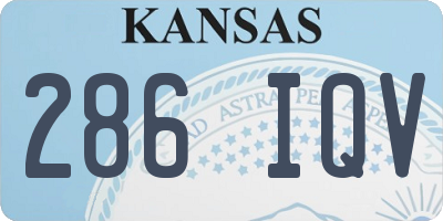 KS license plate 286IQV