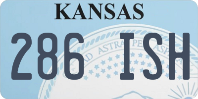 KS license plate 286ISH