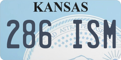 KS license plate 286ISM