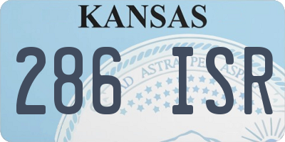 KS license plate 286ISR