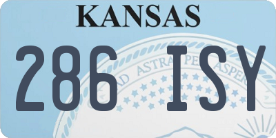 KS license plate 286ISY
