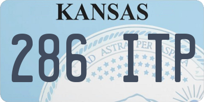 KS license plate 286ITP