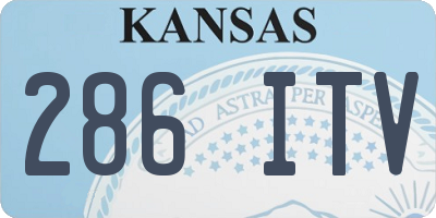 KS license plate 286ITV