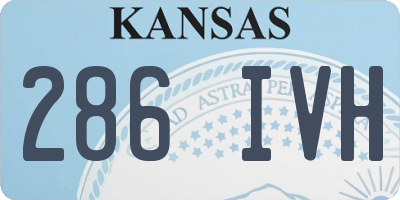 KS license plate 286IVH