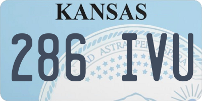 KS license plate 286IVU