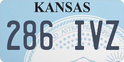 KS license plate 286IVZ