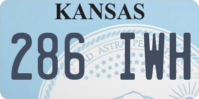 KS license plate 286IWH