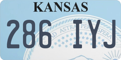 KS license plate 286IYJ