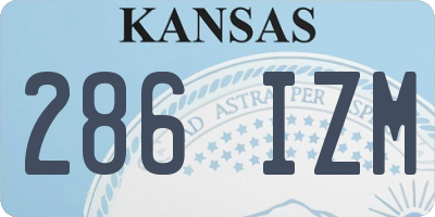 KS license plate 286IZM