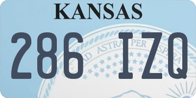 KS license plate 286IZQ