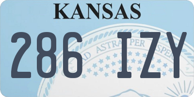 KS license plate 286IZY