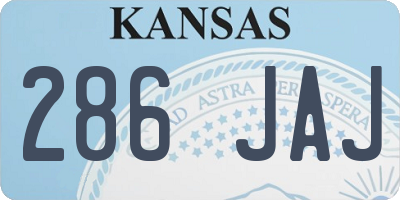 KS license plate 286JAJ