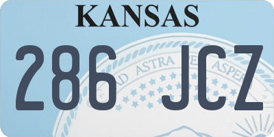 KS license plate 286JCZ