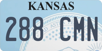 KS license plate 288CMN
