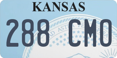 KS license plate 288CMO