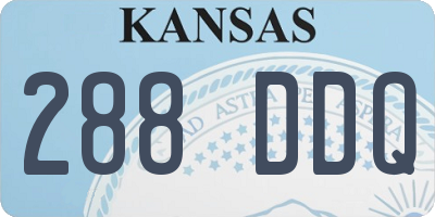KS license plate 288DDQ