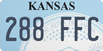 KS license plate 288FFC
