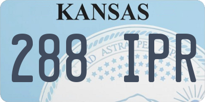 KS license plate 288IPR